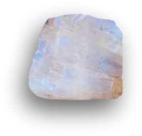 Moonstone Crystal with Shadow Cutout